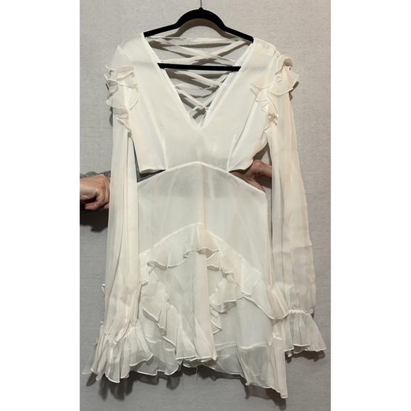 NWT Angelance Silk Chiffon Mini Dress with gift box - size S - Picture 2 of 8